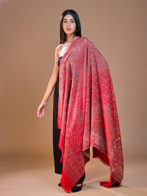 Women's Jamawar Wool Shawl